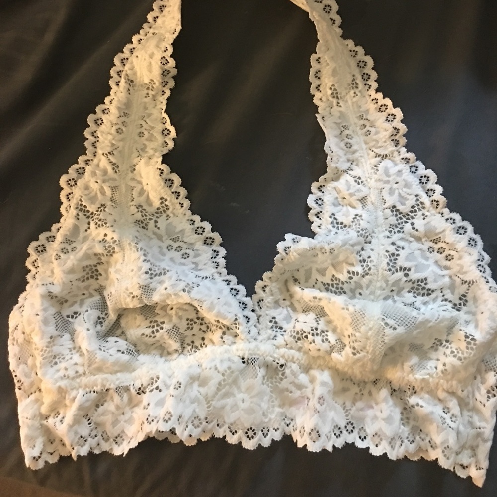 White lace bralette festival top